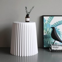 홀테이블 모듈 보조 김세정 티 테이블 북유럽 베이직 모던 소파 커피 침실 미니 침대 옆, 화이트 신품