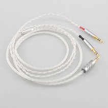 Audiocrast 8 코어 실버 도금 OCC 이어폰 케이블 포커스 클리어 Elear Elex Elegia Stellia, 02 3.5mm 4poles_02 1m