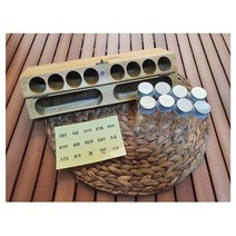 RHJ571892제이현 캠핑 우드 양념통 양념박스 5가지 각인 국내산 유리병 8P 고급양념통 캠핑카 카라반 랜턴양념통, 랜턴, 유리병2개 추가