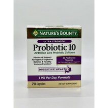 Natures Bounty 울트라 스트렝스 프로바이오틱 10 70 캡슐, 70캡슐