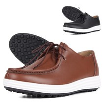 남성 스파이크리스 인조가죽 수제 골프화 NQ73