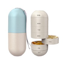 아이템하우스 요일별 약통 원통형 민트, 1개