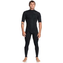 퀵실버 잠수복 다이빙슈트 2/2 mm 에브리데이 세션즈 체스트-집(Zip) 풀 웻수트 - 남성용 맨즈 273532, Black, M