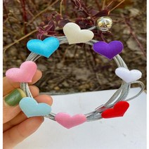 아크릴액자 압축앨범 가훈 가벼운 액자 실버 마그네틱 케이블 사진 프레임 로프 벽 -153, Multi heart, Multi heart