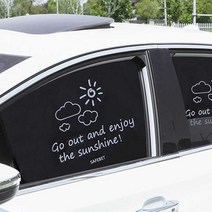 차량용햇빛가리개 자석형 양면 햇볕가리개 차박커튼 차박커텐 차유리덮개, 양면햇빛가리개-Mori girl