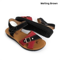 로즈블로썸 멜팅브라운 여성 캐주얼 큐빅 스트랩 샌들 2color (8715656)