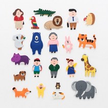 노리터 펠트자석 가족&동물 세트 유아학습 자석교구