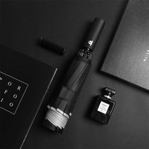 정원 파라솔 대형 그늘막 낚시 바람막이 받침대 야외 방풍 더블 레이어 내성 우산 전자동 비 남자 여자 럭, 03 Black