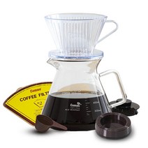 커피 드립 세트 600ml, 혼합색상 x 1세트