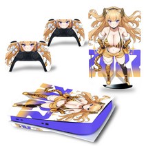 타이거 걸 PS5 디스크 에디션 스킨 스티커 데칼 커버 플레이 스테이션 5 콘솔 및 2 컨트롤러 7, 한개옵션1, 한개옵션0