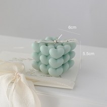 캔들워머심장 향기 양초 아로마 테라피 북유럽 가정 장식품 간장 웨딩 생일 파티 사진 소품, 07 Green