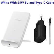 Galaxy s22 s21 s20 ultra s10 s9 s8 plus note8 note9iphone 12 13 qi ep-n3300 용 기존 15w 삼성 고속 무선 충전기 패드, 흰색 25w 유럽 연합