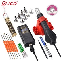욕실온풍기 벽걸이온풍기 화장실온풍기 jcd new 8858a micro hot air gun 700w soldering rework station lcd 디지털 디스플레이 헤어, 220v EU 플러그, 검은색