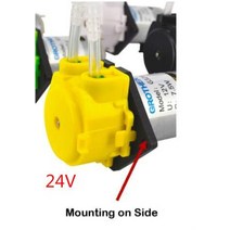 다이어프램 펌프 워터 12v 수중 지하수 모터 소형 양수 물 24 연동 액체 도징 호스, 24v 장착면, 노란색