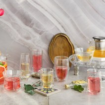 까사무띠 내열 이중유리컵 티팟 저그 32종, 싱골로 티컵 450ml [1set]