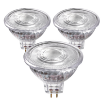 오스람 LED 할로겐 MR16 6W 전구 3P (3개입) 램프, 주백색, 3개