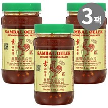 Huy Fong Foods Inc. 후이퐁 삼발 올렉 그라운드 프레쉬 칠리 페이스트 227g 3개