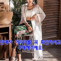 빈티지 스트라이프 롱쉬폰가디건 로브롱가디건