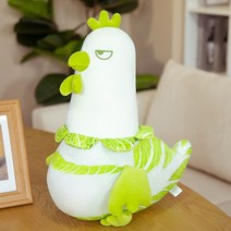 배추인형 강아지배추인형 양배추 치킨 귀여운 야채 칠리 플러시 장난감 솜털 박제 공장 부드러운 인형 kawaii 베개 아기 어린이 장난감 생일 선물, 50cm, 배추닭, 배추cm