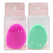실리콘 각질 노페물 피지 제거 피부정돈 세안 모공 브러쉬 클렌징 블랙헤드 페이스 저자극 거품, 민트-1개