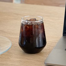 홈카페 유리컵 내열 유리잔 투명 아이스잔 1+1 홈카페 내열유리컵 언더락