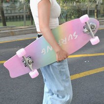 스케이드보드 페니 보드 롱 스케이트 초보 어린이, 핑크