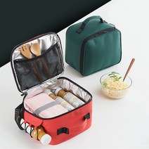 다이어트 도시락가방 아이스박스 락앤락 보온 보냉백, 클래식스퀘어-블랙