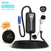전기차충전기설치 가정용전기차충전기 완속충전기 케이블 신형 전기 자동차 고속 휴대용 CEE, 1.Type 2