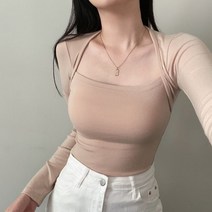 에르 볼레로 긴팔 티셔츠