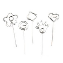 철메모꽂이 5개 명함홀더 와이어 클립 가격표 만들기 재료, 꽃