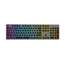비프렌드 MK425 무소음 유선 키보드 듀얼 맥호환 펜타그래프 LED사무용, 블랙
