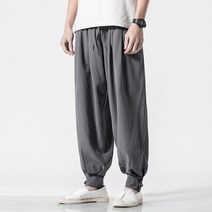스님 바지 남자 면마 빅사이즈 바지 여름