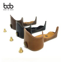 bob SONY 소니 A6400 카메라 가죽 속사 하프 케이스, 소니A6400_카멜브라운