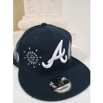 애틀란타 브레이브스 New Era 9FIFTY 스냅백 MLB 모자 - 파란색 반다나
