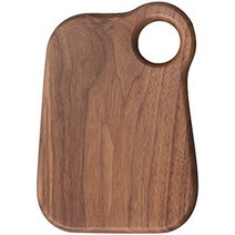 명품원목도마 musowood 도마 손잡이가 있는 나무 도마 주방 과일 필러 8.7 x 6.3 inches (22 x 16 x 1.8 cm) 호두 천연 원목, 호두 작은