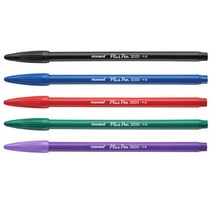 모나미 프러스펜 3000 플러스펜 수성펜 싸인펜 사인펜 1타12입, 4.녹/1타12입