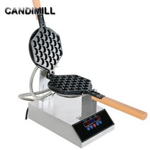 상업 거품 와플 기계 Eggettes 퍼프 메이커 비 스틱 팬 철 홍콩 버블 계란 케이크, 220V+EU+1