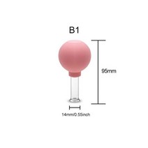 소형 진공 유리 흡착기 압축기 차량용 압착기 마사지 얼굴 빨판 진공 Cupping 유리 치료 세트 흡입 컵 바디, Pink 1