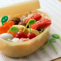 일본 토루네 잎사귀 픽 소풍 도시락 과일포크, 잎사귀Ver.2