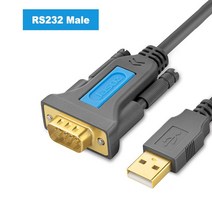 견고한 Jasoz-USB to RS232 COM 포트 직렬 PDA 9 DB9 핀 PL2303 칩셋 어댑터 변환기 Windows 7 XP 계산원, 01 RS232 Male_04 3m