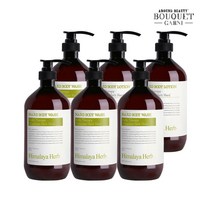 부케가르니 히말라야 허브 나드 레몬민트향 1L 워시x4개+로션x2개, 1