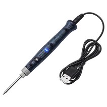 납땜기 솔더링 Iron Soldering Portable Professional USB Electric Heating Tools Rework With Indicator, 한개옵션0