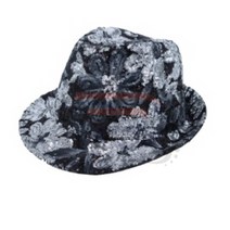 파샵 스팽글 중절모 비보이모자 공연소품 댄스모자