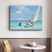 더 아트 컴퍼니 에드워드 호퍼 명화그림 인테리어 액자 36종, 4. EH-파도와 배