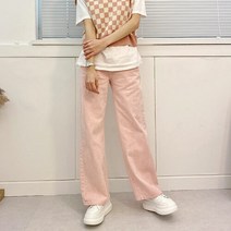 스콰즈 면팬츠 SARP013 6COLOR 여자 와이드 팬츠 컬러데님