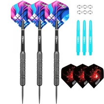 다트용품 다트 게임 판 핀 CyeeLife 20/24/28g/30g 금속 스프링 O 링 + 6 PVC 샤프트 추가 항공편 3PCS 하우스 하드 팁 초보자, CHINA, 40g