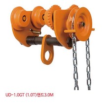 GVD912003기어트롤리 1톤 호이스트 UDT 3m UD-1.0GT