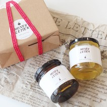 허니레터 아카시아꿀 320g+야생화꿀 320g 세트 천연벌꿀, 1