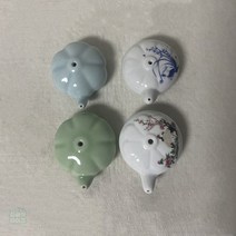 연적 서예도구 붓글씨 청자 화방용품 도자기 세트 문방사우 서예용품, 세라믹 인니 랜덤