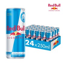 Red Bull Energy Sugarfree 레드불 에너지 슈가프리 8.4oz(250ml) 24팩, 레드불 슈가프리 250ml, 1개